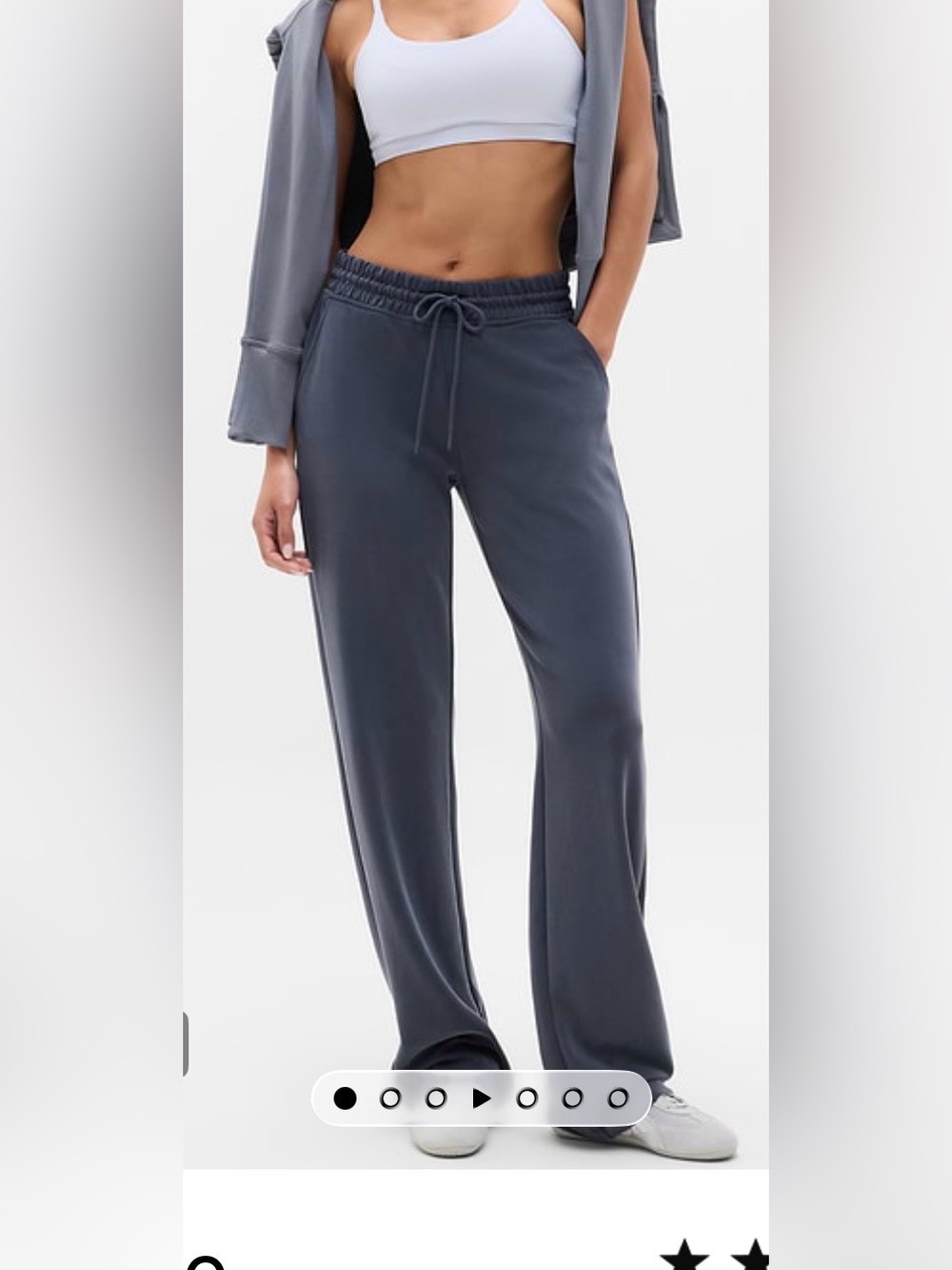 Athleta Seasoft Midrise Straight Pant Straight-Leg Pants in Blue Small